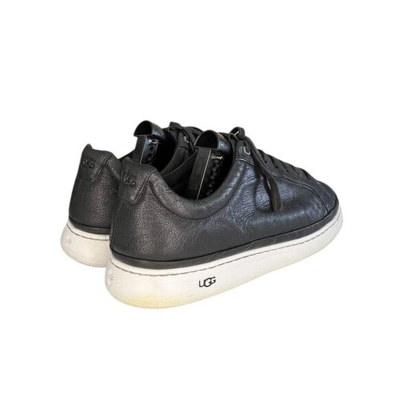 Mens UGG Cali Sneaker Low Leather Sneakers Size 11.5 Black White - Picture 4 of 6
